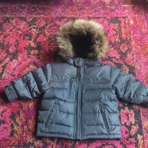 Baby Gap charcoal puffer 12-18M